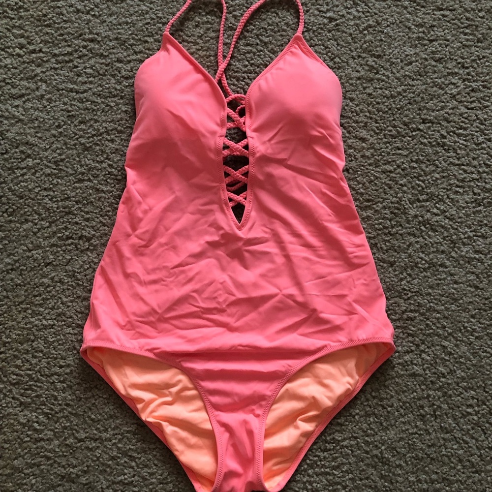 Never Worn VS Coral One-piece Swimsuit